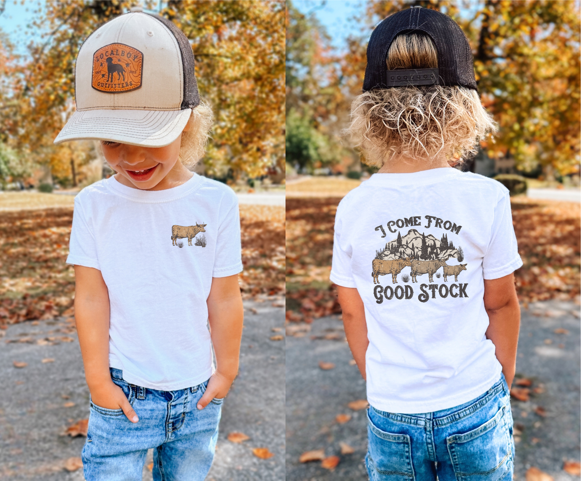I Come From Good Stock Kids Western Graphic T-Shirt